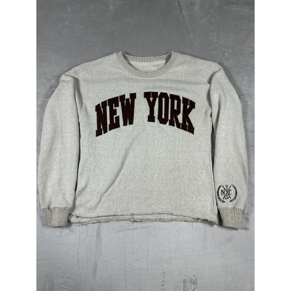 New‎ York Popular New York Gray Pullover Sweat Shirt Size S